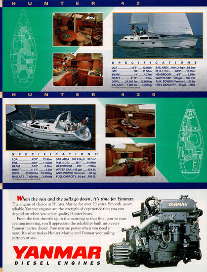 Hunter 1995 Brochure