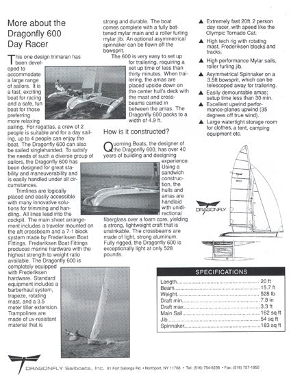 Dragonfly 600 Day Racer Brochure