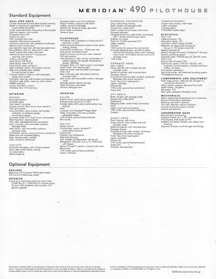 Meridian 490 Pilothouse Brochure