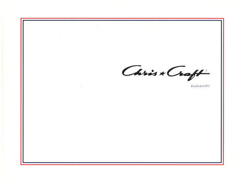 Chris Craft 2002 Hard Bound Brochure