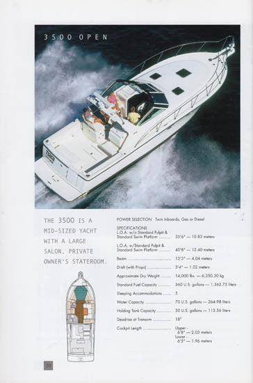 Tiara 2004 Brochure – SailInfo I boatbrochure.com