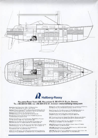 Hallberg-Rassy 37 Poster Brochure