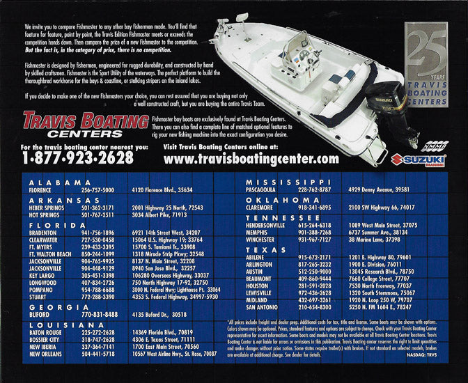 Travis 2004 Fishmaster Brochure