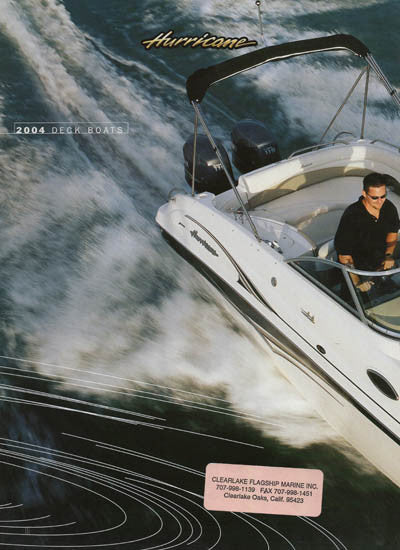 Hurricane 2004 Deck Boat Brochure
