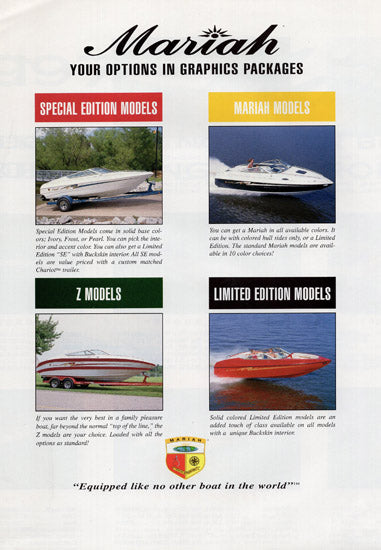 Mariah 1997 Poster Brochure – SailInfo I boatbrochure.com