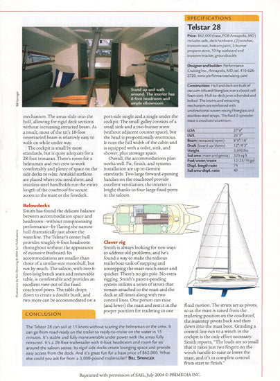 Telstar 28 Sail Magazine Reprint Brochure
