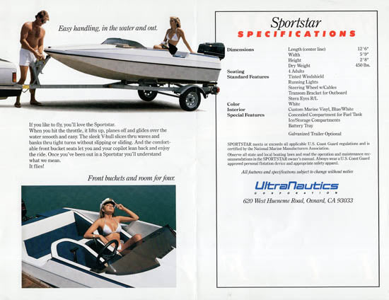 Ultranautics Sportstar Brochure