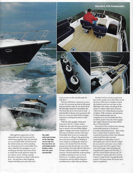 Storebro Royal Cruiser 410 Commander Motor Boat & Yachting Magazine Reprint Brochure