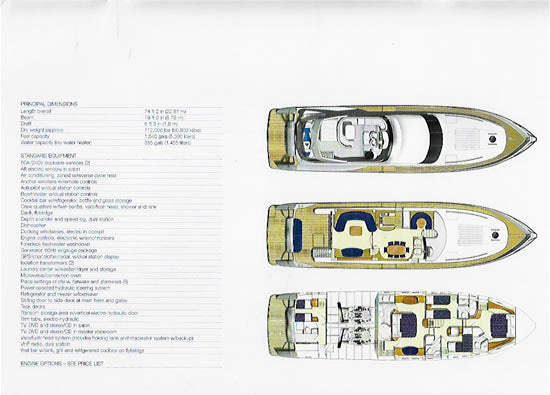 Viking Princess 75 Motor Yacht Brochure