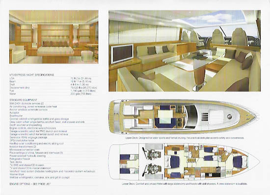 Viking Princess V70 Express Yacht Brochure