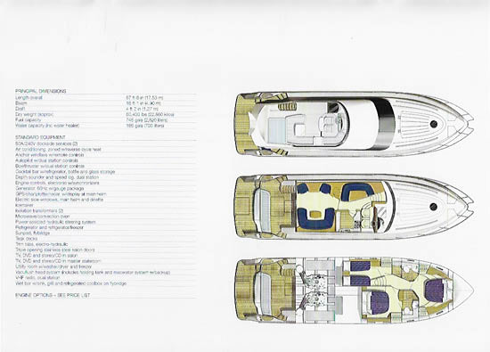 Viking Princess 57 Flybridge Yacht Brochure