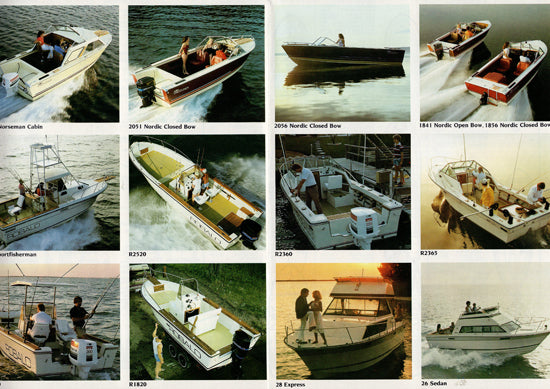 AMF 1981 Crestliner / Robalo / Slickcraft Poster Brochure