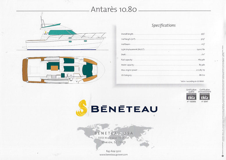 Beneteau Antares 10.80 Brochure
