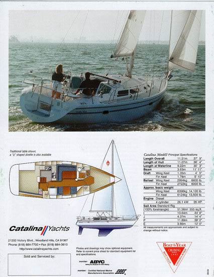 Catalina 36 Mark II Brochure