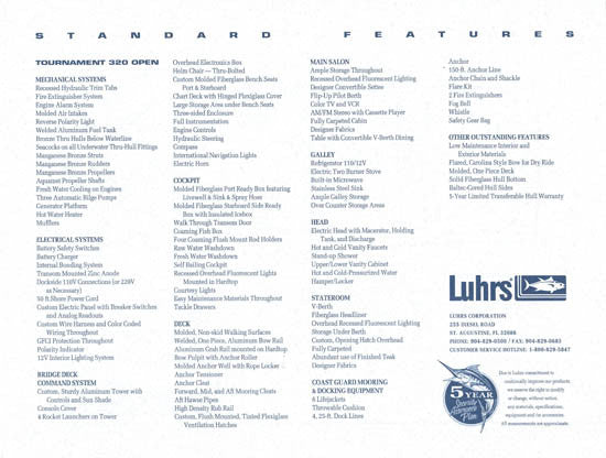 Luhrs 320 Open Brochure