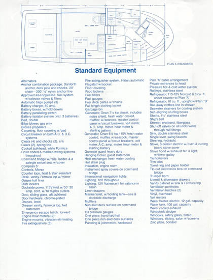Uniflite 38 Convertible Specification Brochure