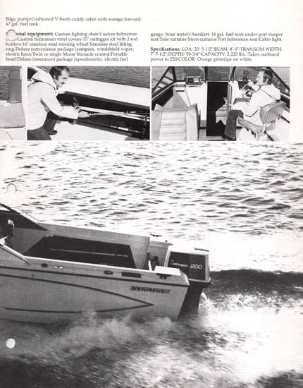 Glastron 1977 Sea Fury Brochure