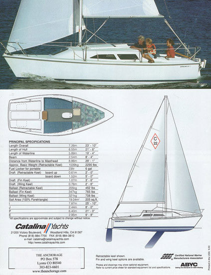 Catalina 22 Mark II Brochure
