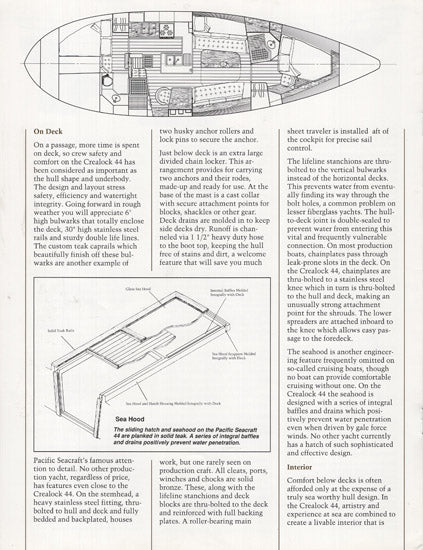 Pacific Seacraft Crealock 44 Preliminary Brochure