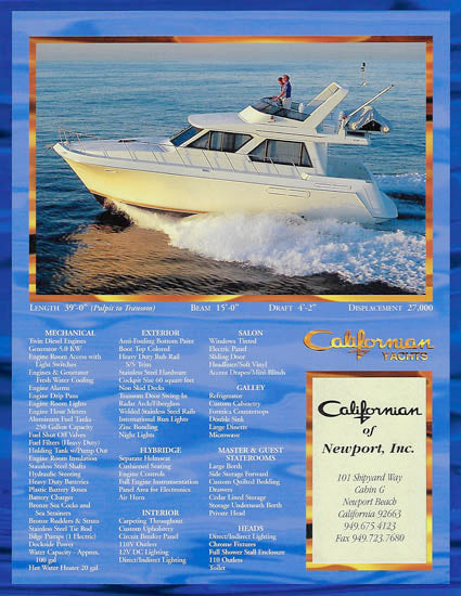 Californian 39SL Brochure