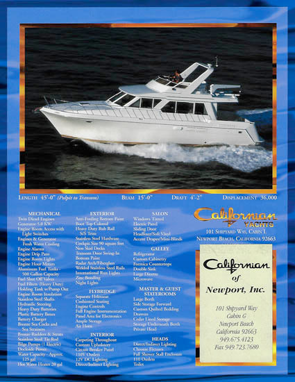 Californian 45SL Brochure