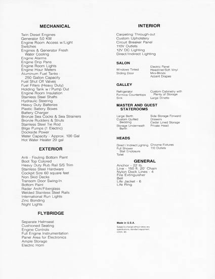 Californian 39SL Specification Brochure