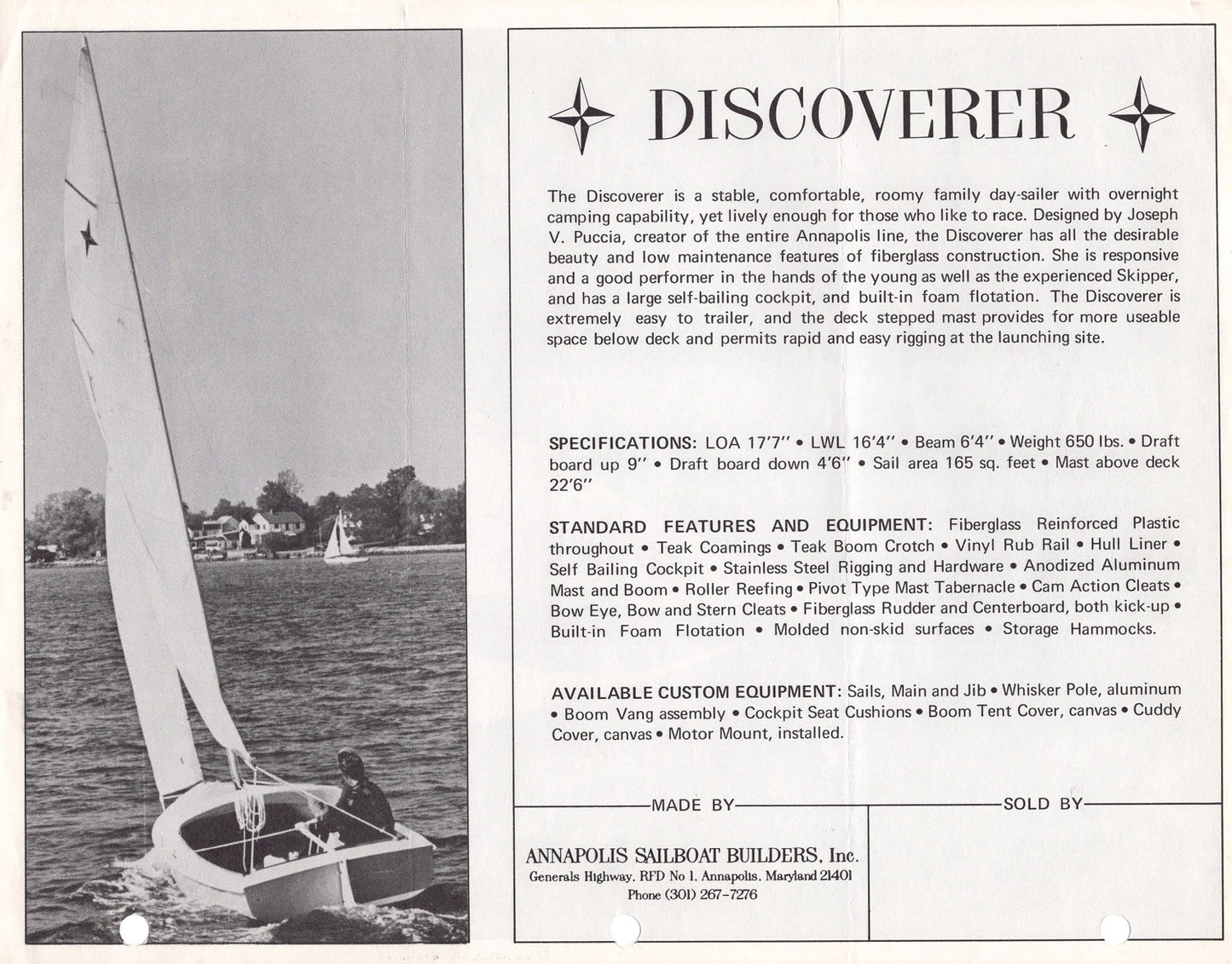 Annapolis Discoverer Brochure