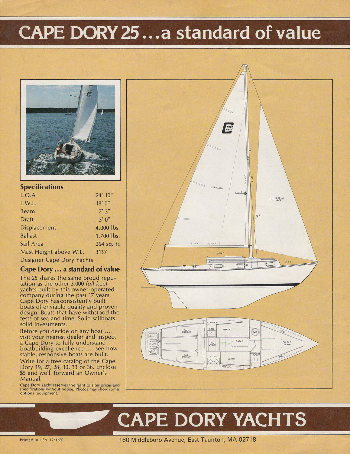 Cape Dory 25 Brochure
