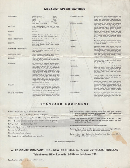 LeCompte Medalist Brochure