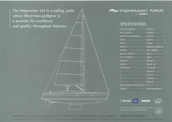 Elan Impression 514 Maxi Brochure