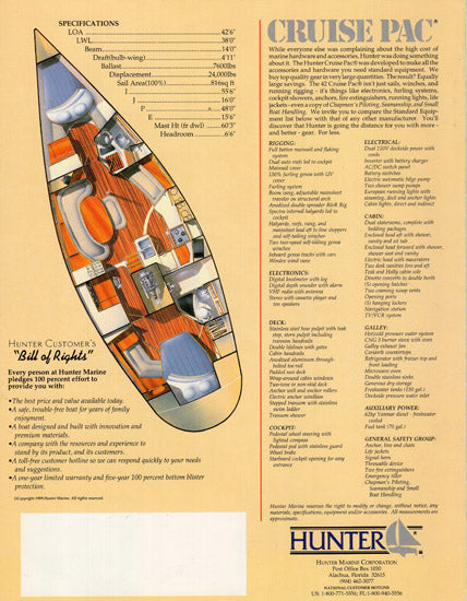 Hunter 42 Passage Brochure