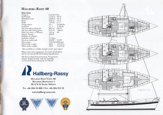 Hallberg-Rassy 40 Brochure