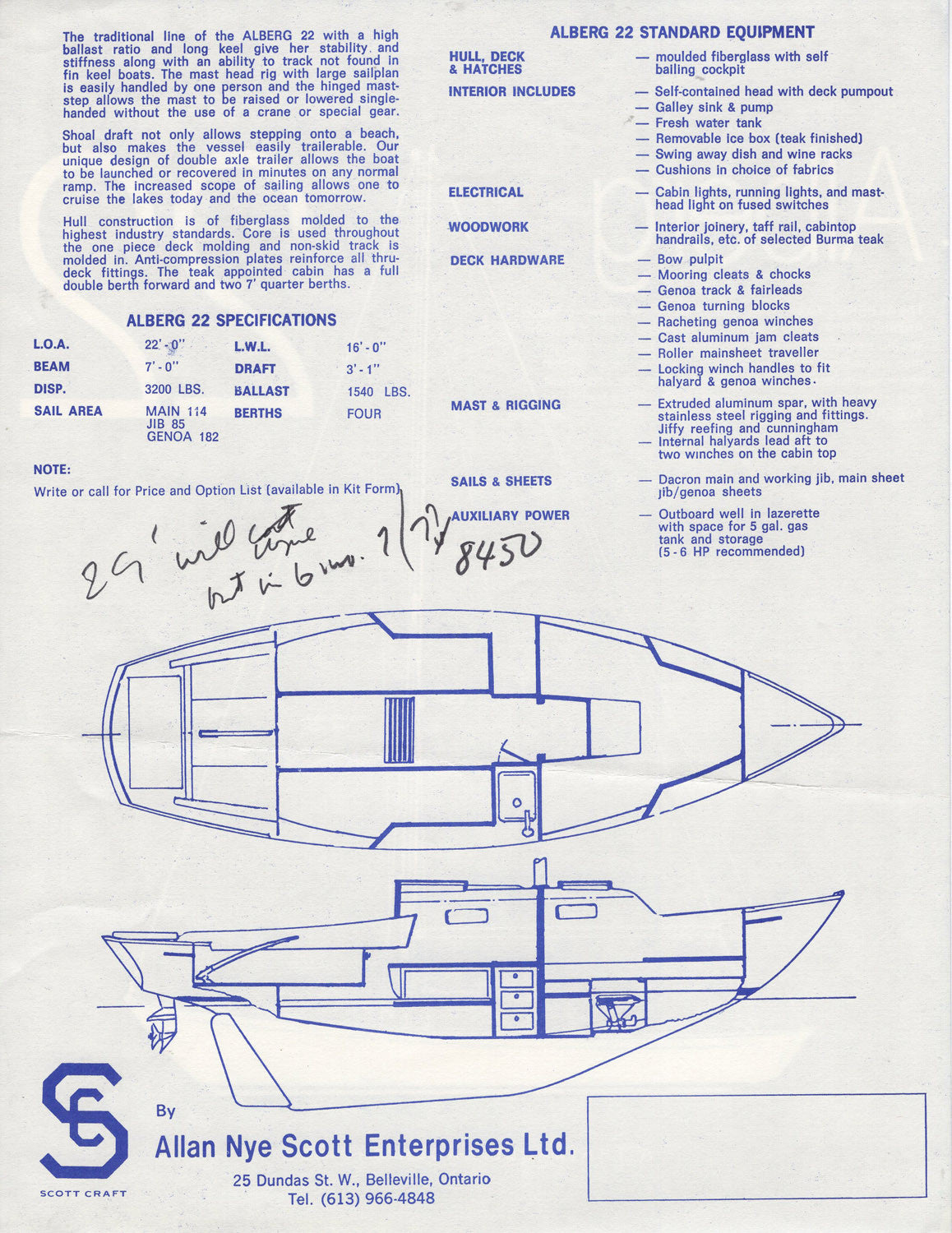 Alberg 22 Brochure