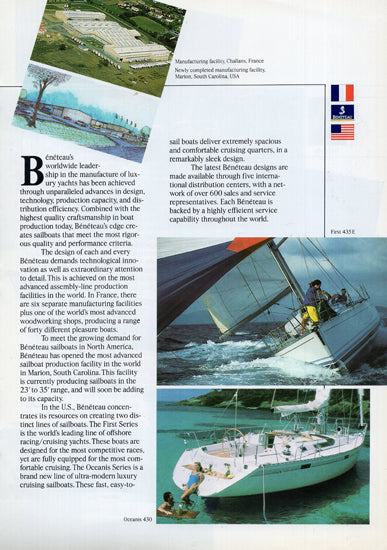 Beneteau 1987 Company Brochure