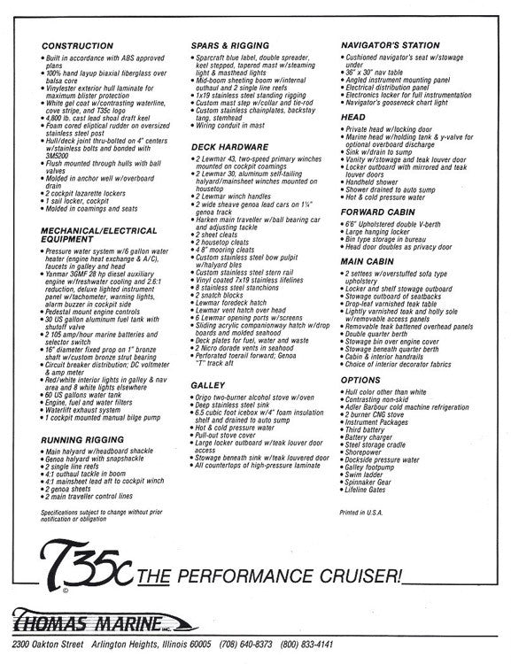 Thomas 35C Specification Brochure