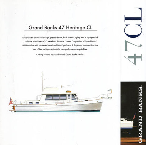 Grand Banks 47 Classic Preliminary Brochure