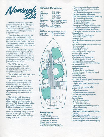 Hinterhoeller Nonsuch 324 Brochure