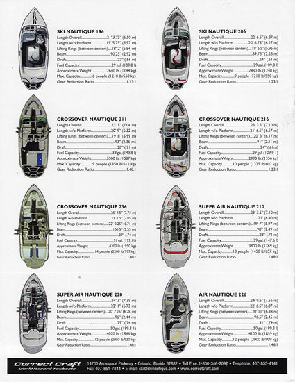 Correct Craft 2007 Nautiques Brochure