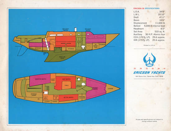Ericson 35 Mark II Brochure