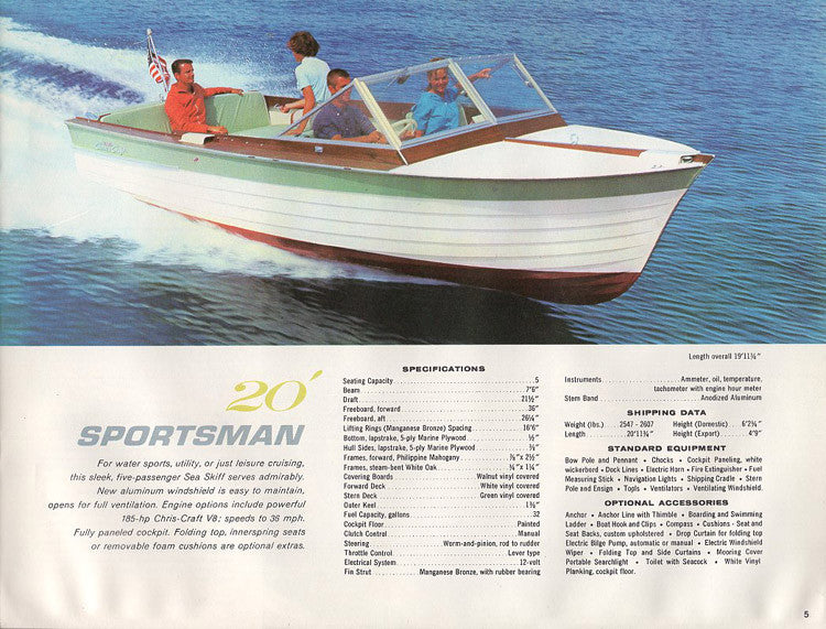 Chris Craft 1962 Sea Skiff Brochure