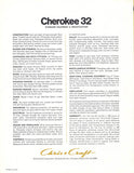 Chris Craft Cherokee 32 Brochure