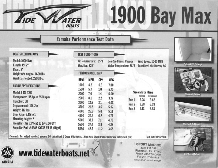 Tidewater 1900 Bay Max Brochure