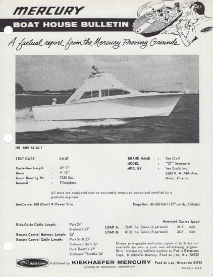 Seacraft 27 Brochure Package