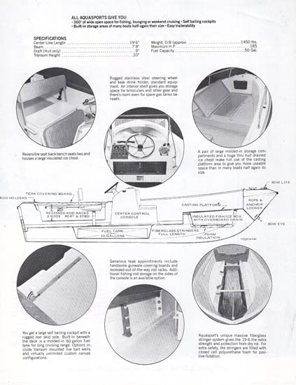 Aquasport 19-6 Open Fisherman Brochure