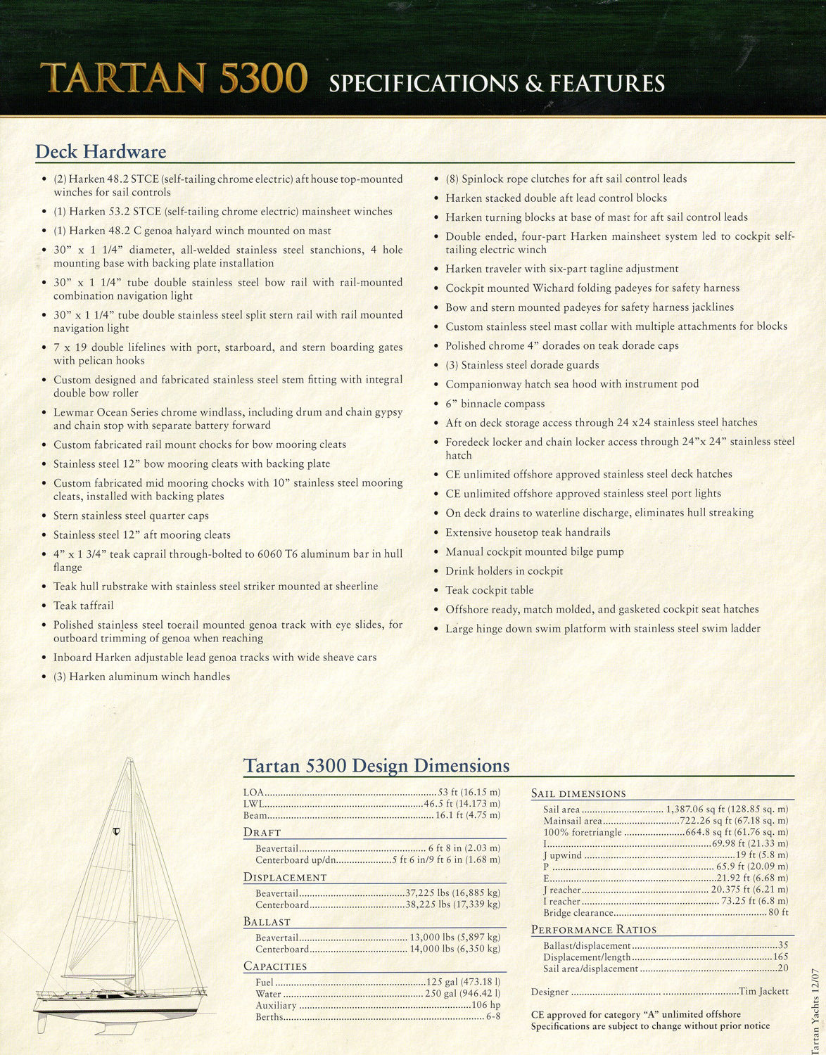 Tartan 5300 Preliminary Brochure