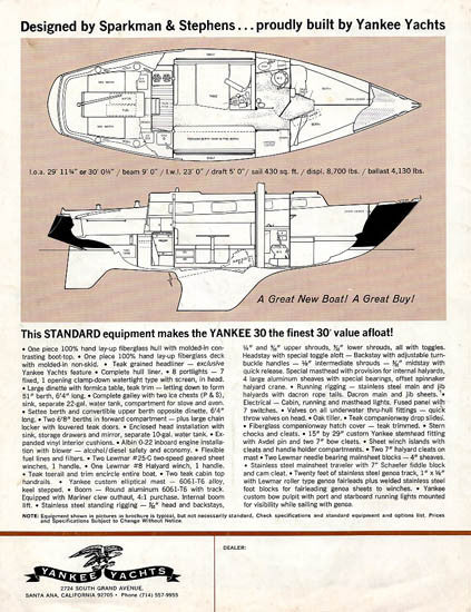 Yankee 30 Brochure