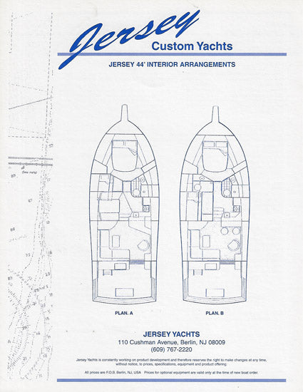 Jersey 44 Convertible Specification Brochure