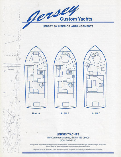 Jersey 36 Convertible Specification Brochure