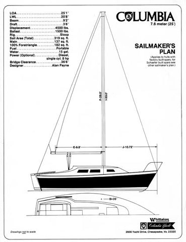 Columbia 7.6 Sailmaker Brochure