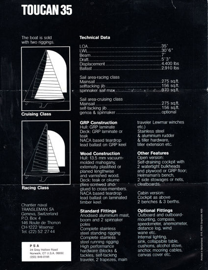 Toucan 35 Brochure